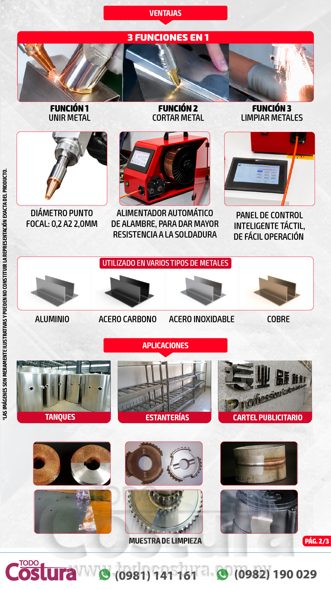 SOLDADOR FIBER LASER (3 EN 1) WILLPEX 025H-2000W-31T